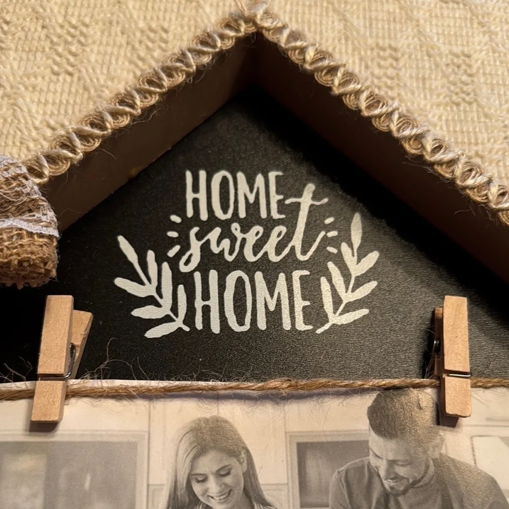 Home Sweet Home Black and Tan Photo Frame